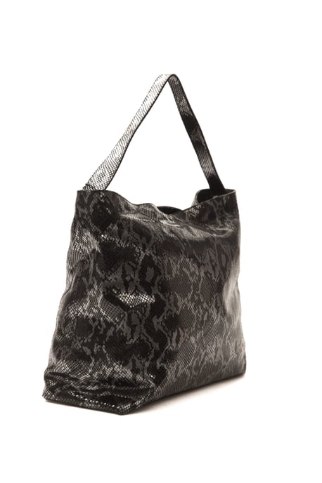 Pompei Donatella Grey Leather épaule pour femmes - Image 2