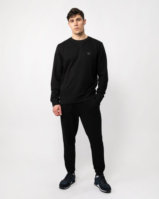BOSS Orange Westart Herren Sweatshirt mit Rundhalsausschnitt und Logo-Patch NOS - Image 3