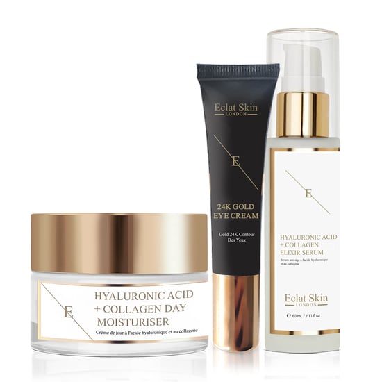 Hyaluronic Acid & Collagen Day Cream + Hyaluronic Acid & Collagen Serum + Under Eye Cream 24K Gold