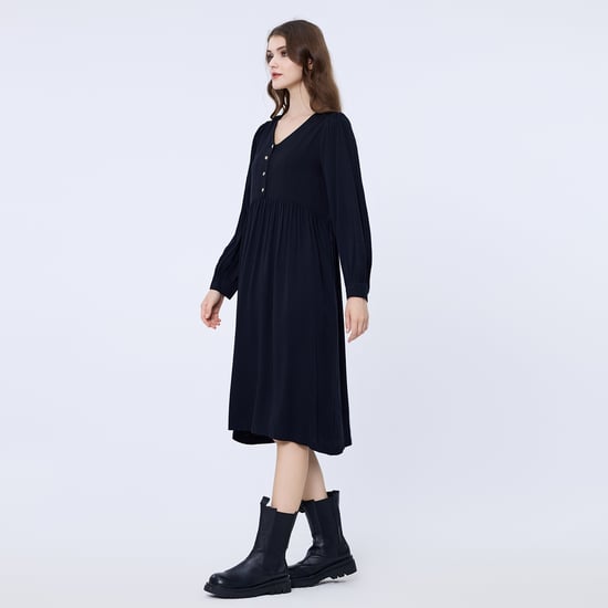 Lockeres Hemd-Kleid im Retro-Stil - Image 3