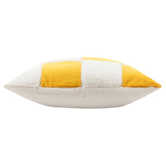 Heya Home Cozee Check Faux Fur Polyester Filled Cushion