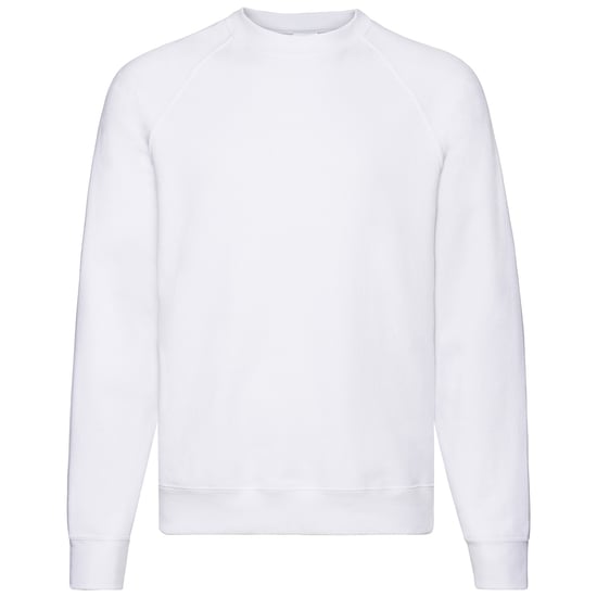 Fruit Of The Loom Herren Classic 80/20 Raglan Sweatshirt (Weiß) - Image 1