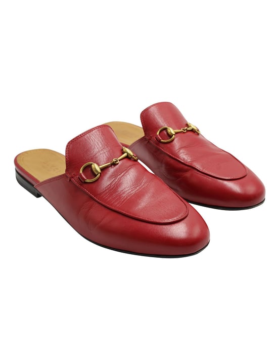 Rote Mules mit Pferdebit - Image 2