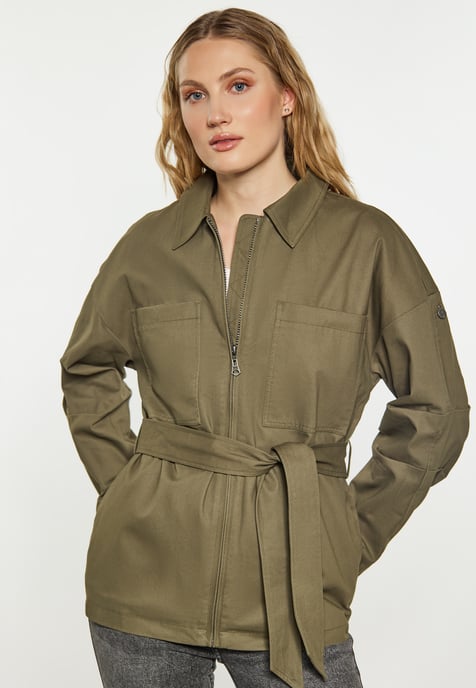 Dreimaster Jacke Damen militärisch oliv - Image 3