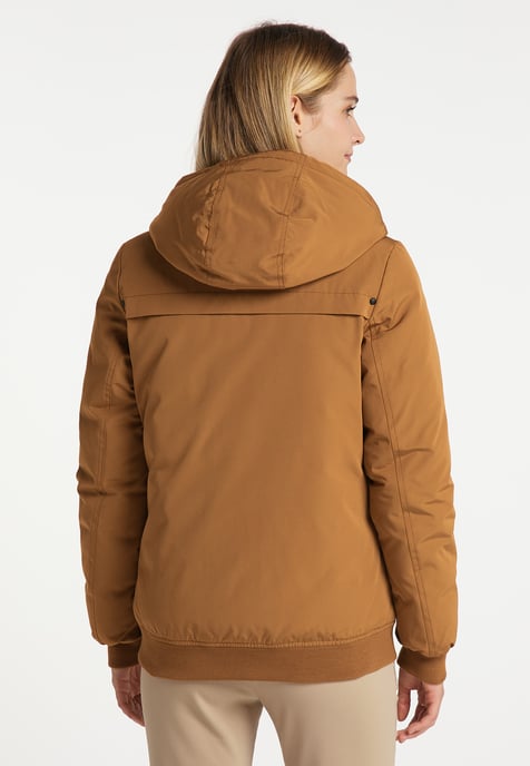 Dreimaster Wattierter Winterblouson Damen Kamel - Image 3
