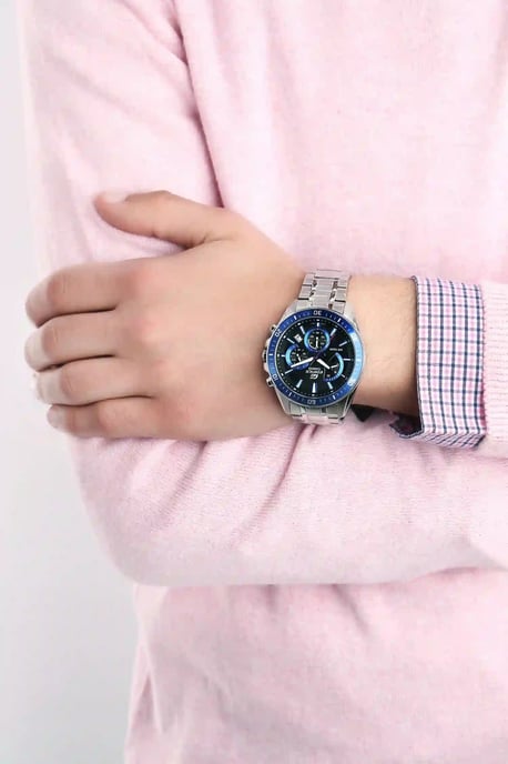 Casio Edifice Herren Silberne Uhr EFR-552D-2AVUEF - Image 5