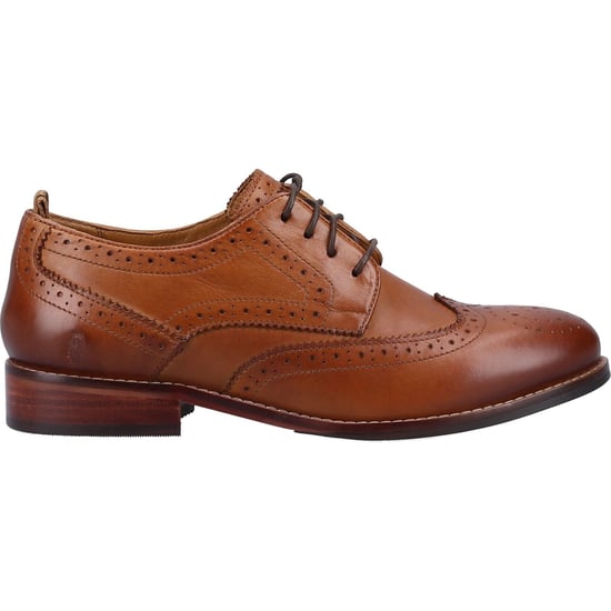 Hush Puppies Natalia Leder Women's Tan Brogues Schuhe - Image 4