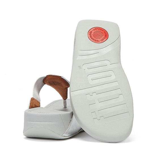 Fitflop Walkstar Toe Post Damen Silber Sandalen - Image 4
