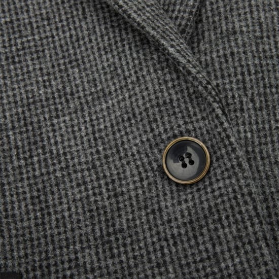 Womens Tweed 1920s Herringbone Grey Blazer