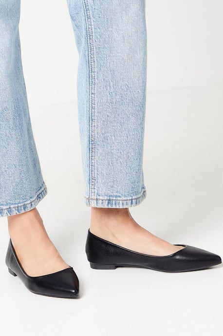 Penelope Pointed Flat Pumps