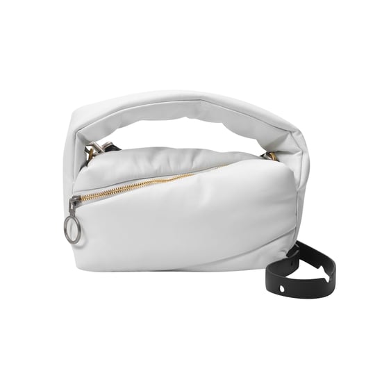 Pump Pouch in White Leather