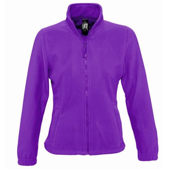 SOLS Womens/Ladies North Full Zip Fleece Jacket (dunkelviolett) - Image 1