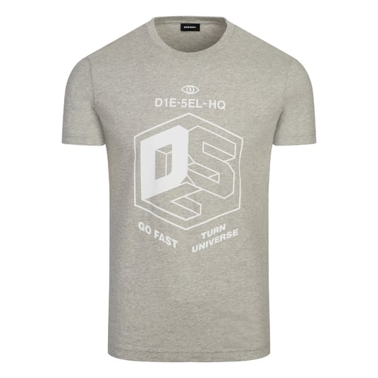 Diesel T-Diego-A3 'DSL' Box Logo Graues T-Shirt - Image 1