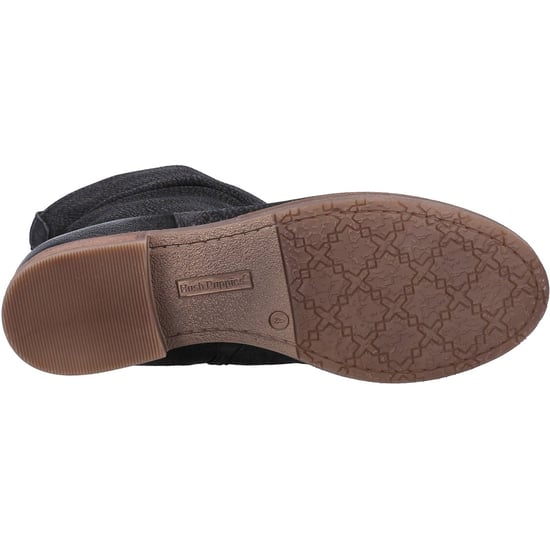Hush Puppies Emilia Leder Damen Schwarz Stiefel - Image 3