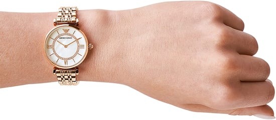 Emporio Armani Gianni T-Bar Damen Rose Gold Uhr AR1909 - Image 5