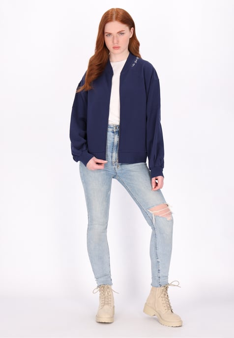 Dreimaster Sweatjacke Damen Marine - Image 2