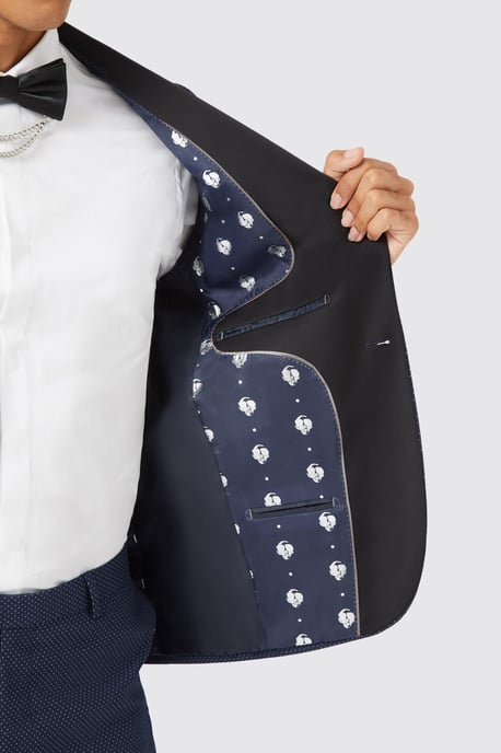 Neale Navy Jacquard Jacket TT x AM