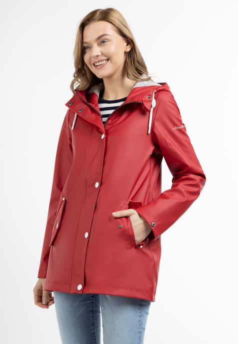 Dreimaster Regenjacke Damen Rot - Image 2