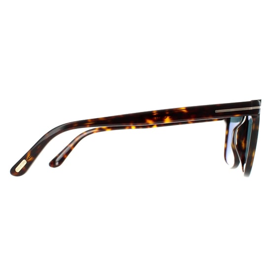 Tom Ford Quadratische Herren Sonnenbrille Dunkles Havanna Blau FT0930 Gerard - Image 4