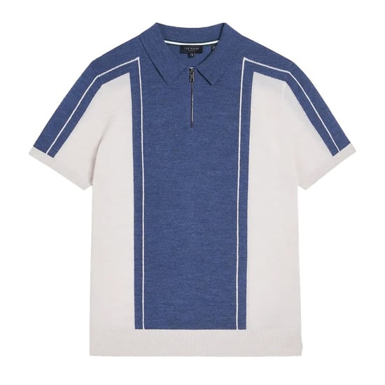 Ted Baker Jesty Mens Blue Wool Polo Shirt