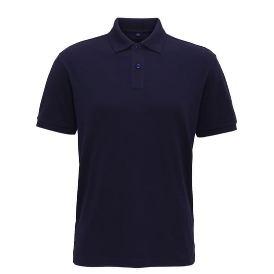 Asquith & Fox Herren-Super-Glattstrick-Poloshirt (Marine) - Image 1
