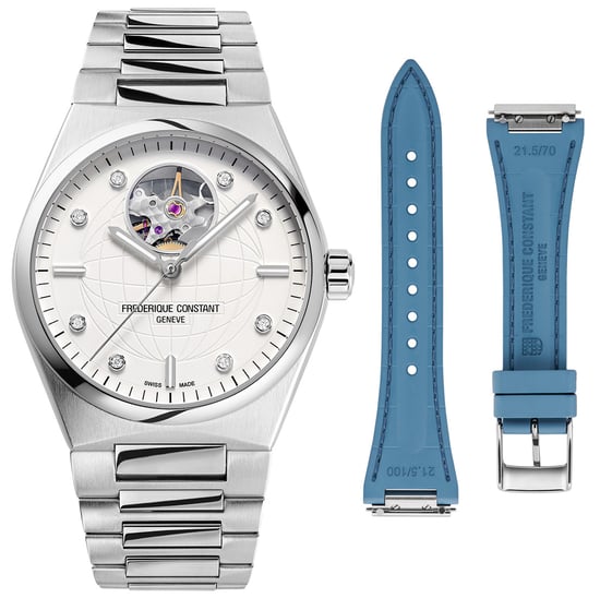 Frédérique Constant Highlife Heart Beat Silber Damen Armbanduhr FC-310SD2NH6B - Image 1