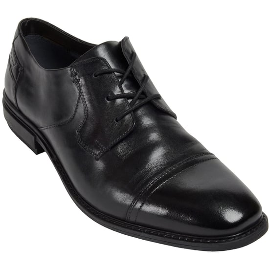 Pod Savage Leder/Textil Männer Schwarz Schnürschuhe - Image 1
