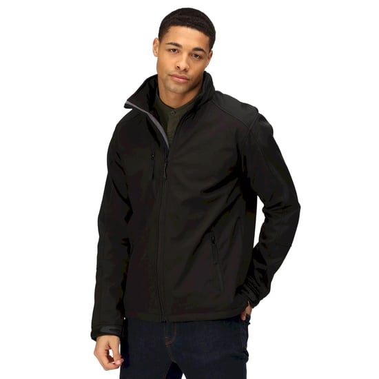 Regatta Mens Hydroforce 3-layer Membrane Waterproof Breathable Softshell Jackets (Black/Black)