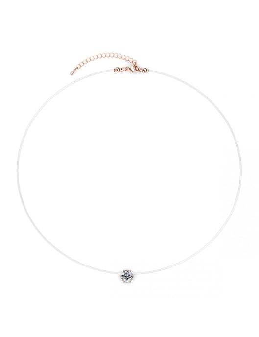Tränen der Meerjungfrau Halskette - Rose Gold und Kristall - Image 5