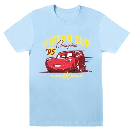 Disney - "Cars Piston Cup Champion" T-Shirt für Herren (Babyblau) - Image 1