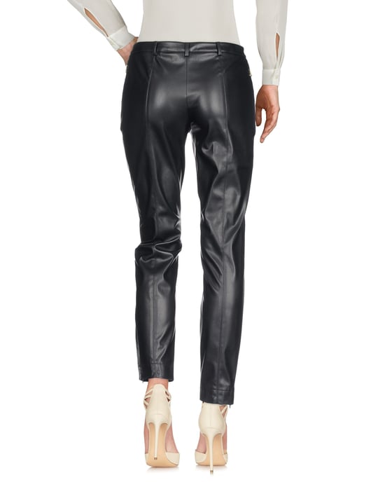 Patrizia Pepe Black Faux Leather Trousers