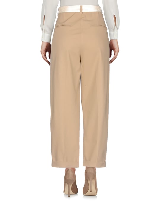 Trousers Cristinaeffe Beige Women's Virgin Wool