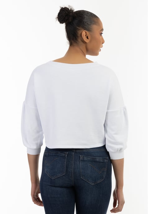 Mymo Sweatshirt Damen weiss - Image 4