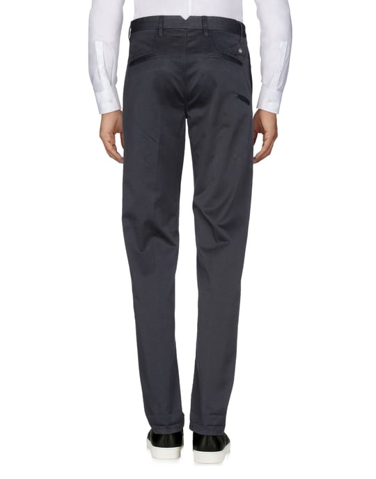 TROUSERS Shaft Dark blue Man Cotton