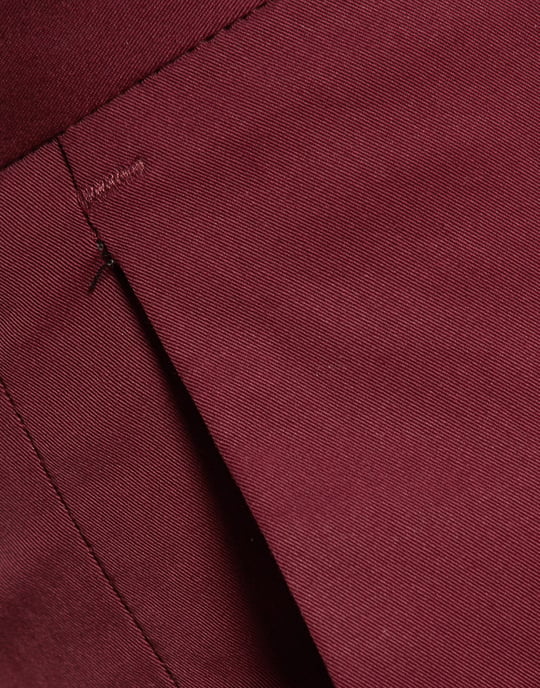 Joseph Maroon Cotton Chino Trousers
