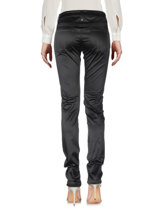 Fornarina Black Satin Tapered Leg Trousers