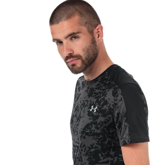 Men's Under Armour UA Speed Stride Printed T-Shirt in Black