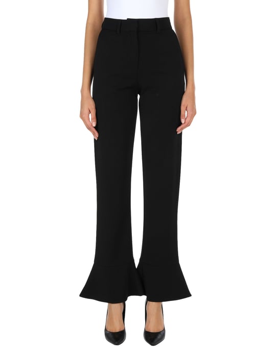 French Connection Black Kick Flare Trousers