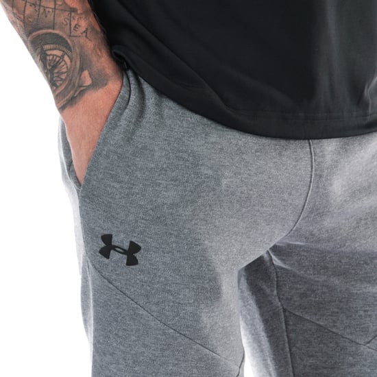 Men's Under Armour UA Unstoppable Double Knit Shorts in Grey