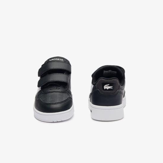 Boy's Lacoste Infants T-Clip Trainers in Black-White