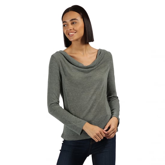 Regatta Damen T-Shirt Frayda langärmlig (Grau) - Image 5
