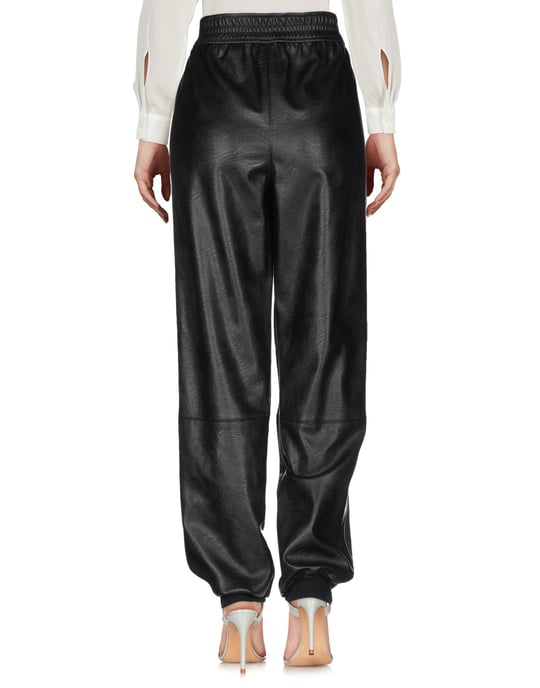 Stella McCartney Black Faux Leather Trousers