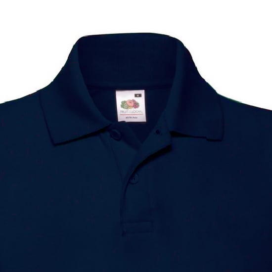 Fruit of the Loom - Poloshirt für Kinder kurzärmlig (Dunkles Marineblau) - Image 3