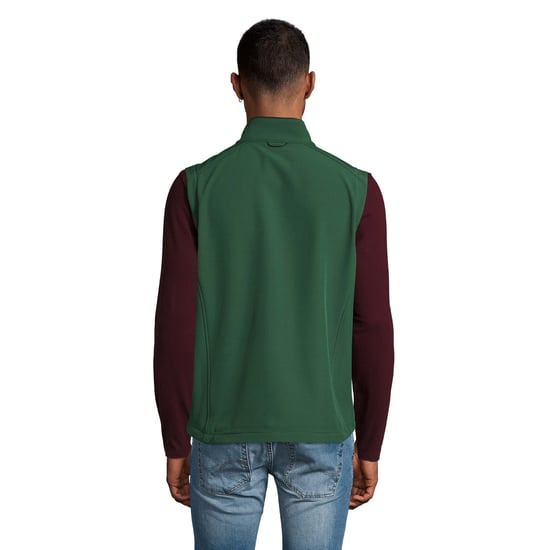 SOLS Mens Rallye Soft Shell Bodywarmer Jacket (Bottle Green)