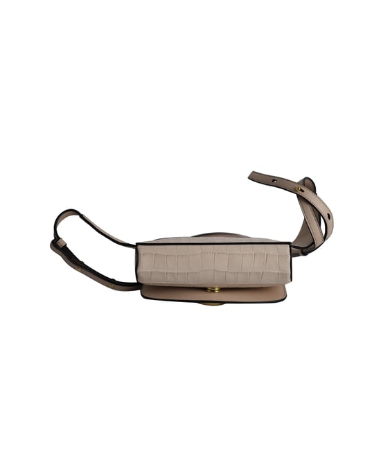 Chloe C Gürteltasche aus hellrosa Krokoleder mit Prägung - Image 5
