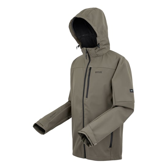 Regatta Mens Arana Waterproof Soft Shell Jacket (Treetop/Black)