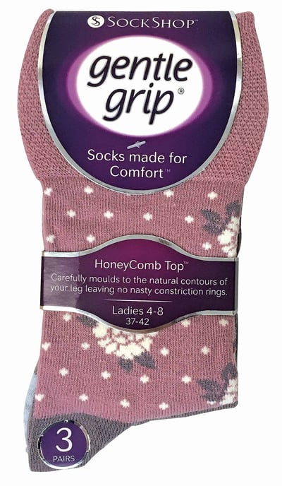 Gentle Grip - 6 Paar Damen Gentle Grip nicht elastische Socken - GG01 - Image 2