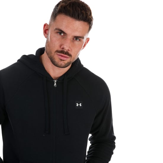 Men's Under Armour Rival Fleece Zip Hoodie in Black