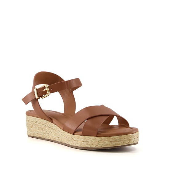 Dune Ladies WF LINNIE Wide Fit Woven Flatform Sandals Wf Linnie - Image 1