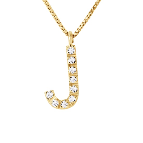 DIADEMA - Necklace with Diamonds - J -Yellow Gold